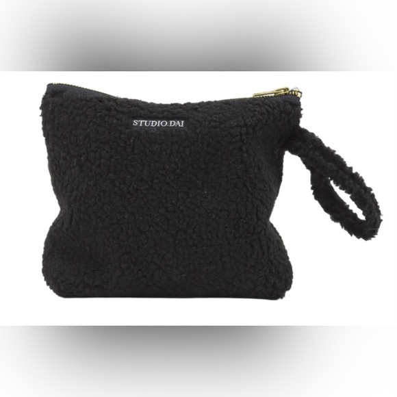 Teddy Fabric Toiletry Clutch Bag - Handmade, NWT - Picture 3 of 3